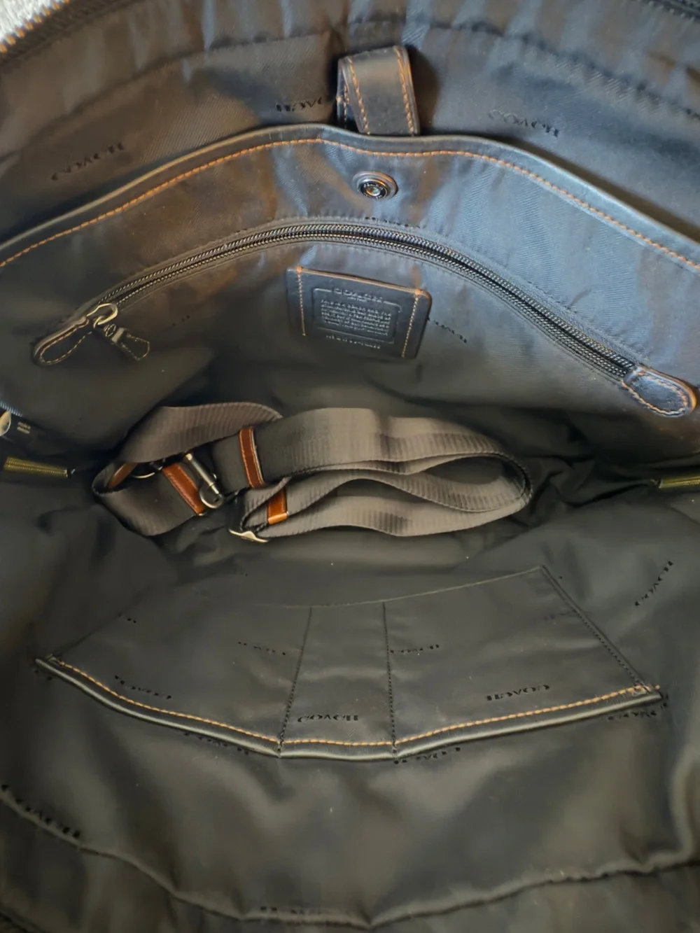 Coach Metropolitan Soft Brief in brown leather